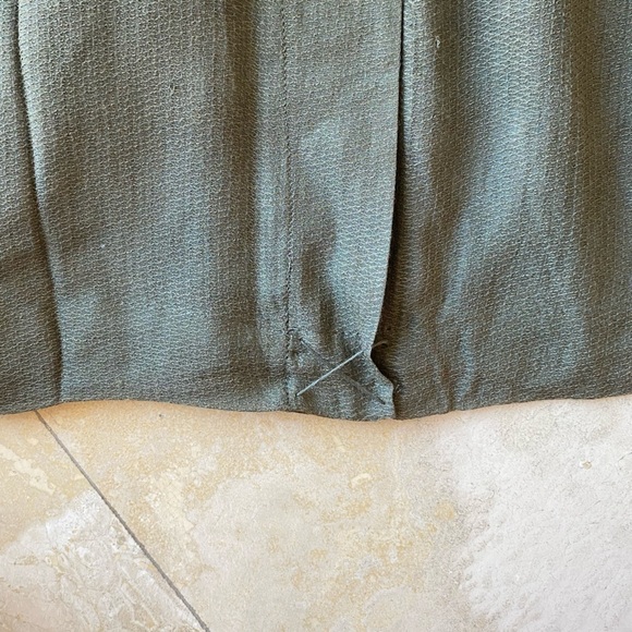 NWT Addison the Label Olive Green Silk Cocktail Dress with built in bustier - S - Picture 12 of 12